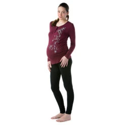 Legging De Grossesse Noir Avec Bandeau Haut -Maman et Bé Soldes 0P1506 NOIR 3 X