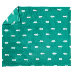 Ensemble Couverture Sherpa Motif Sapins Et Hochet Renne -Maman et Bé Soldes 0PCO2I VERT 2 X