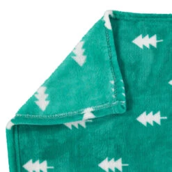 Ensemble Couverture Sherpa Motif Sapins Et Hochet Renne -Maman et Bé Soldes 0PCO2I VERT 3 X