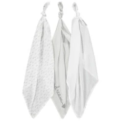 Lot De 3 Langes En Tétra Avec Motif Plumes