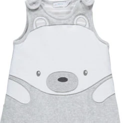 Turbulette Sans Manches En Velours Et Jersey Motif Ourson TOG 3 -Maman et Bé Soldes 0PTU2K GRIS 3 X