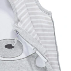 Turbulette Sans Manches En Velours Et Jersey Motif Ourson TOG 3 -Maman et Bé Soldes 0PTU2K GRIS 4 X
