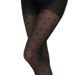 Collants De Grossesse 30 Deniers à Pois All-over -Maman et Bé Soldes AADACE NOI 3 X