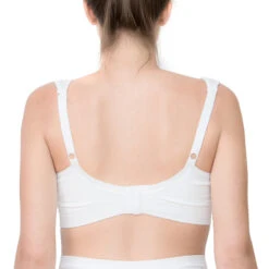 Soutien-gorge De Grossesse Et Allaitement Uni Sans Armatures -Maman et Bé Soldes EP4902 BLAN 3 X