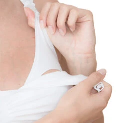 Soutien-gorge De Grossesse Et Allaitement Uni Sans Armatures -Maman et Bé Soldes EP4902 BLAN 4 X