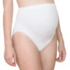 Culotte De Grossesse Taille Haute Sans Coutures Unie -Maman et Bé Soldes EP4903 BLAN 1 X