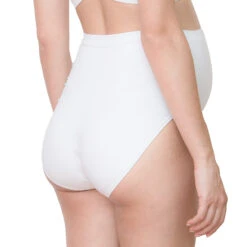 Culotte De Grossesse Taille Haute Sans Coutures Unie -Maman et Bé Soldes EP4903 BLAN 3 X