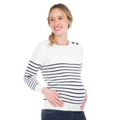 Marinière De Grossesse En Tricot