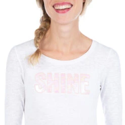 Tee-shirt Manches Longues De Grossesse Avec Inscription Iridescente -Maman et Bé Soldes HADAYK BLA 4 X