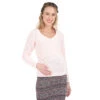 Pull De Grossesse En Tricot Rose Pâle -Maman et Bé Soldes HADAYY ROC 1 X