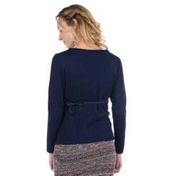 Gilet De Grossesse En Tricot Avec Ouverture Croisée -Maman et Bé Soldes HADAZ4 BLF 3 X