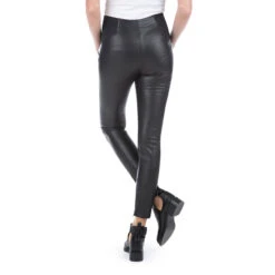 Legging De Grossesse Noir En Simili à élastiques -Maman et Bé Soldes HADAZ5 NOI 3 X