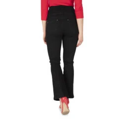 Jeans De Grossesse évasé En Bas Avec Bandeau Haut -Maman et Bé Soldes HADAZB NOI 3 X