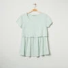 T-shirt De Grossesse Manches Courtes Chiné à Effet De Superposition -Maman et Bé Soldes HADB07 VEC 1 X