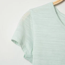 T-shirt De Grossesse Manches Courtes Chiné à Effet De Superposition -Maman et Bé Soldes HADB07 VEC 3 X