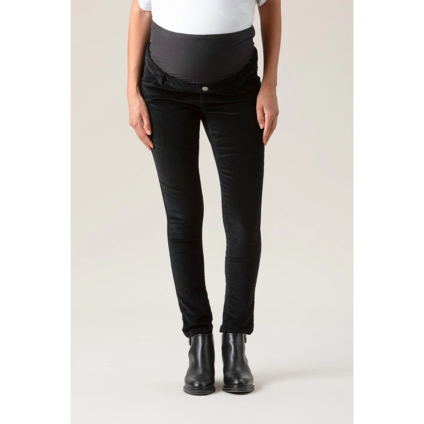 Pantalon De Grossesse En Velours Coupe Slim 3 Pantalon De Grossesse En Velours Coupe Slim