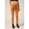 Pantalon De Grossesse Ocre Coupe Slim à Bandeau Haut -Maman et Bé Soldes HADB2O MAR 1 X