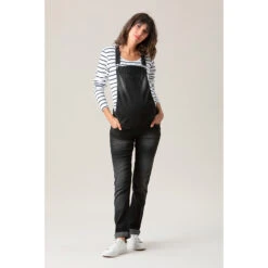 Salopette De Grossesse En Jean Effet Used