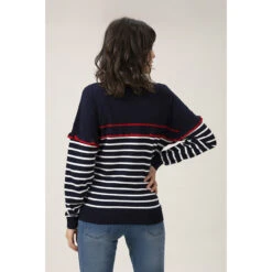 Pull En Tricot De Grossesse Style Matin à Volant -Maman et Bé Soldes HADB3T BLF 3 X