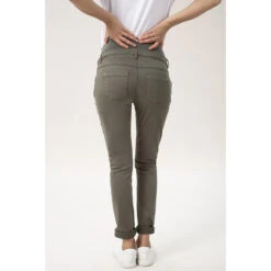 Pantalon De Grossesse En Twill Kaki à Bandeau -Maman et Bé Soldes HADB44 VEM 3 X