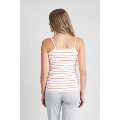 Débardeur De Grossesse Homewear à Rayures -Maman et Bé Soldes HADB49 ECR 3 X