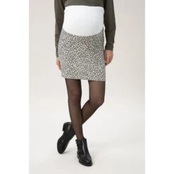 Jupe De Grossesse En Jacquard Avec Touches De Doré Et Bandeau Haut