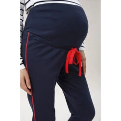 Pantalon Homewear De Grossesse Avec Touches De Rouge -Maman et Bé Soldes HADB4L BLF 4 X