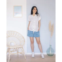 Short De Grossesse Fluide à Poches -Maman et Bé Soldes HADB4Y BLC 10 X