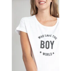 T-shirt De Grossesse à Message Printé -Maman et Bé Soldes HADB5E BLA 4 X