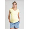 T-shirt Manches Courtes De Grossesse Et D'allaitement Jaune -Maman et Bé Soldes HADB5H JAC 1 X