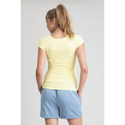 T-shirt Manches Courtes De Grossesse Et D'allaitement Jaune -Maman et Bé Soldes HADB5H JAC 3 X