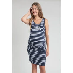 Robe De Grossesse Sans Manches Fluide