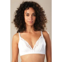 Soutien-gorge De Grossesse Et D'allaitement à Plumetis Et Dentelle