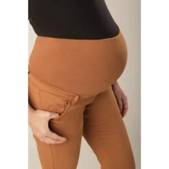 Pantalon De Grossesse Coupe Slim Avec Bandeau Haut -Maman et Bé Soldes HADB6J MAR 4 X