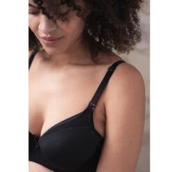 Soutien-gorge D'allaitement Moulé Finition Résille -Maman et Bé Soldes HADBA1 NOI 3 X