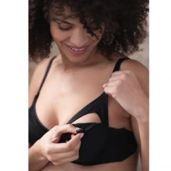 Soutien-gorge D'allaitement Moulé Finition Résille -Maman et Bé Soldes HADBA1 NOI 5 X