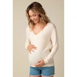 Pull De Grossesse Col En V