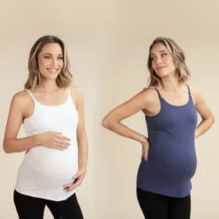 Lot De 2 Débardeurs Unis à Fines Bretelles