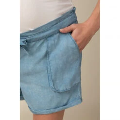 Short De Grossesse Effet Jean -Maman et Bé Soldes HADBAY BLC 4 X