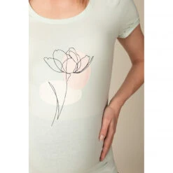 T-shirt De Grossesse Manches Courtes Printé -Maman et Bé Soldes HADBBC VEC 5 X