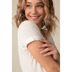 T-shirt Manches Courtes Avec Print -Maman et Bé Soldes HADBBD BLA 5 X