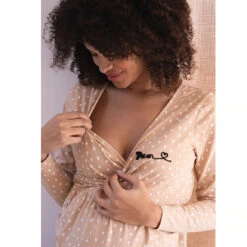 Chemise De Nuit De Grossesse Et D'allaitement -Maman et Bé Soldes HADBBG BGM 3 X