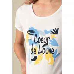 T-shirt De Grossesse Manches Courtes Avec Print -Maman et Bé Soldes HADBBY BLA 5 X