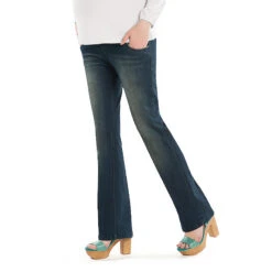 Jeans De Grossesse Coupe Bootcut Avec Empiècements Effet Used