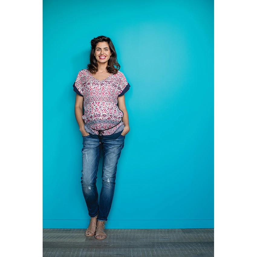 Jeans De Grossesse Coupe Boyfriend Effet Used 8 Jeans De Grossesse Coupe Boyfriend Effet Used – Image 6