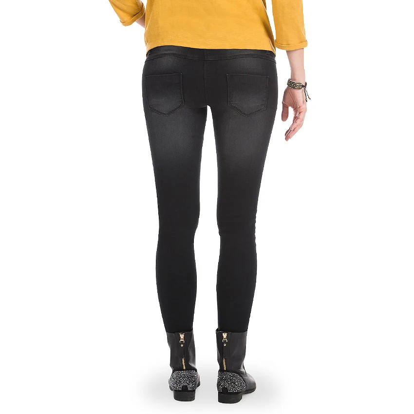 Jeans Skinny De Grossesse Effet Used Et Bandeau Haut 4 Jeans Skinny De Grossesse Effet Used Et Bandeau Haut – Image 2