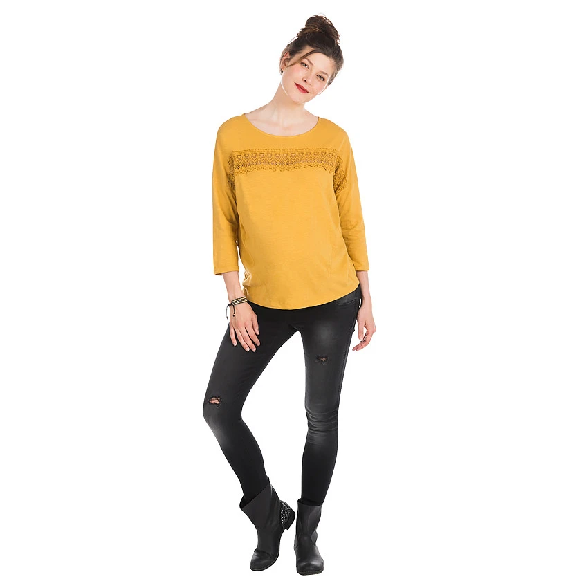 Jeans Skinny De Grossesse Effet Used Et Bandeau Haut 5 Jeans Skinny De Grossesse Effet Used Et Bandeau Haut – Image 3