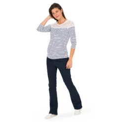 Jeans De Grossesse Brut Avec Bandeau Haut -Maman et Bé Soldes LP1309 BLEU 3 X