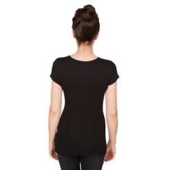 Lot De 2 Tee-shirts Manches Courtes De Grossesse Et D'allaitement -Maman et Bé Soldes MP0007 NOIR 5 X