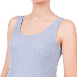 Débardeur De Grossesse Côtelé Uni -Maman et Bé Soldes MP0111 BLEU 4 X